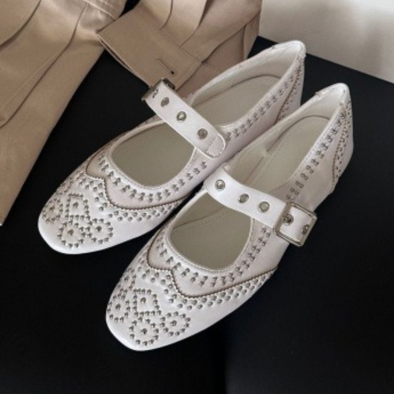 Women Shoes Elegant - Женская обувь Мэри Джейн с заклепками