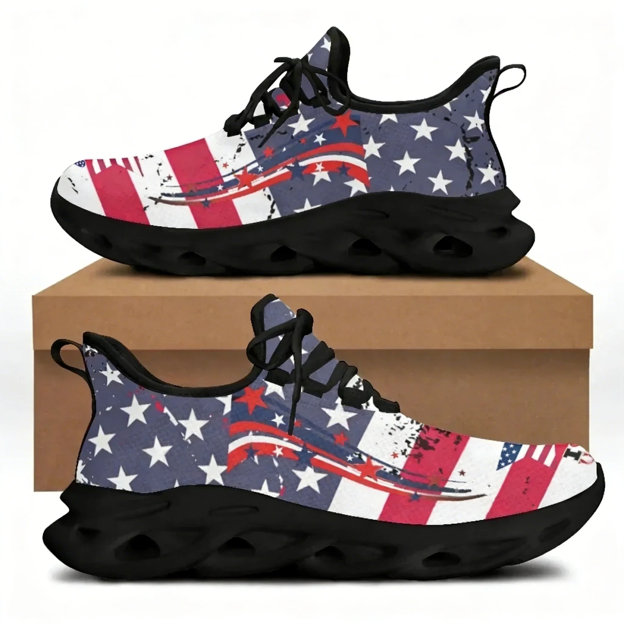 Women'S Shoes Liberty - Женские туфли с принтом американского флага