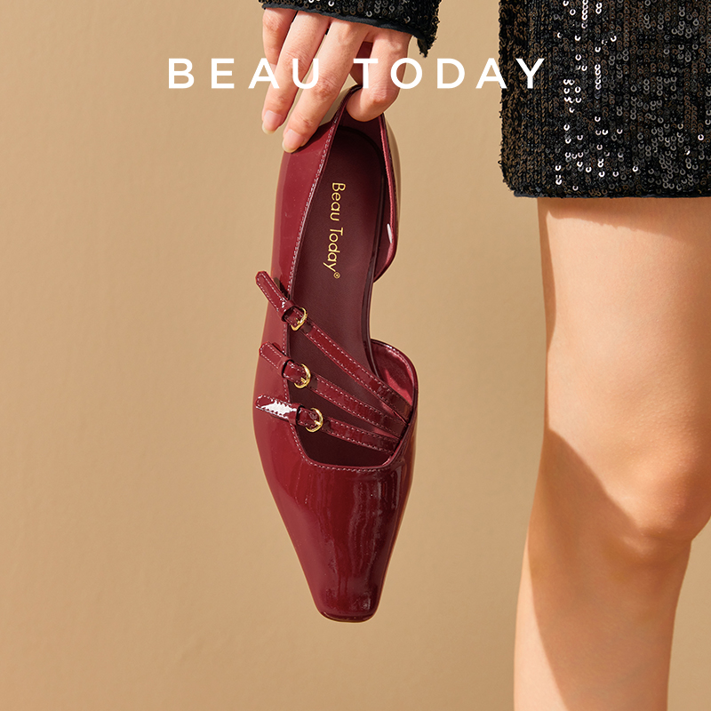 Women Shoes Elegant - Женские туфли-лодочки BEAUTODAY из лакированной кожи