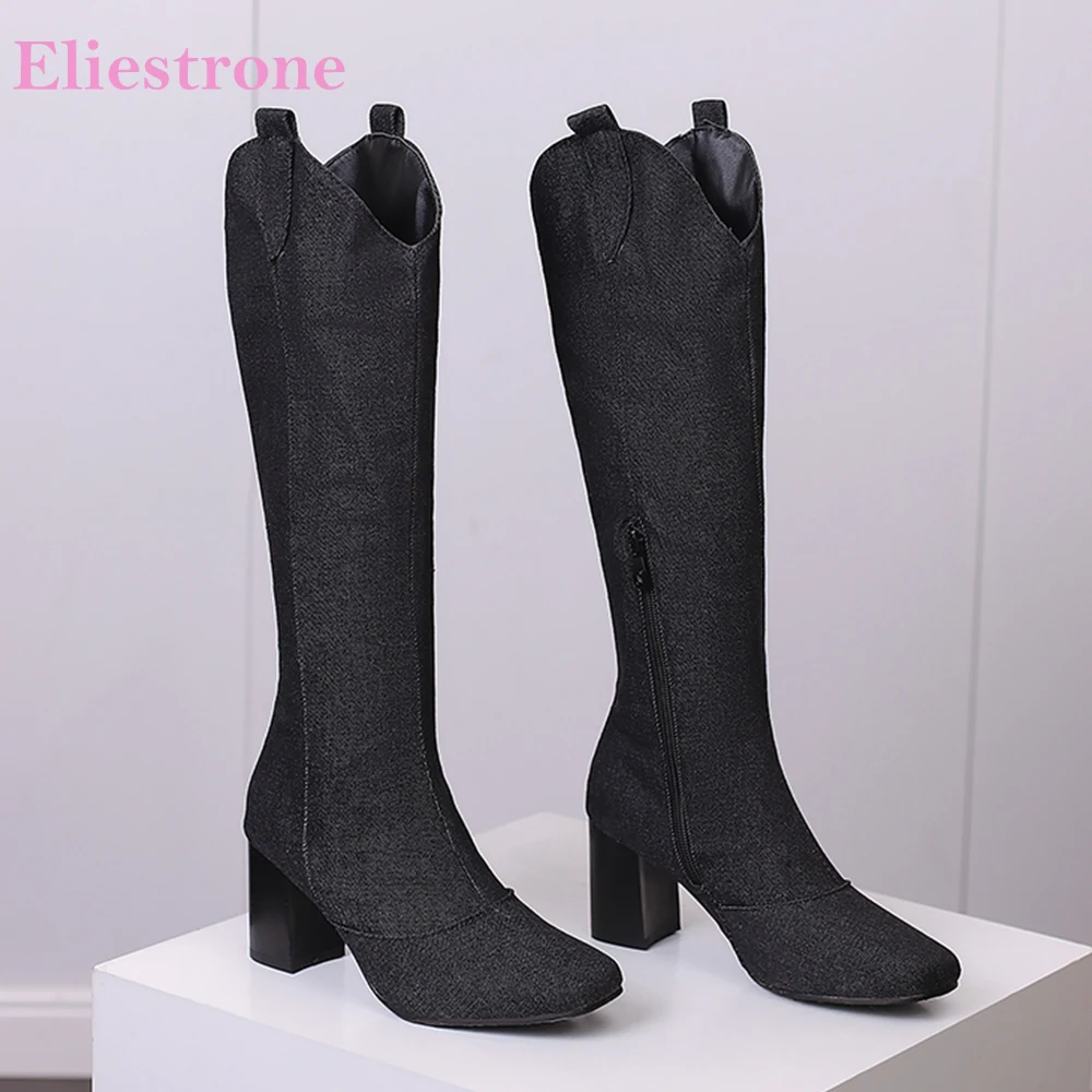 Women'S Shoes Size 12 - Новые зимние черные, синие женские сапоги
