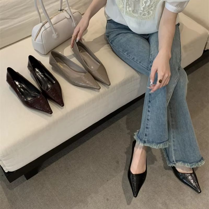 Women Shoes Elegant - Женские летние туфли с острым носком,