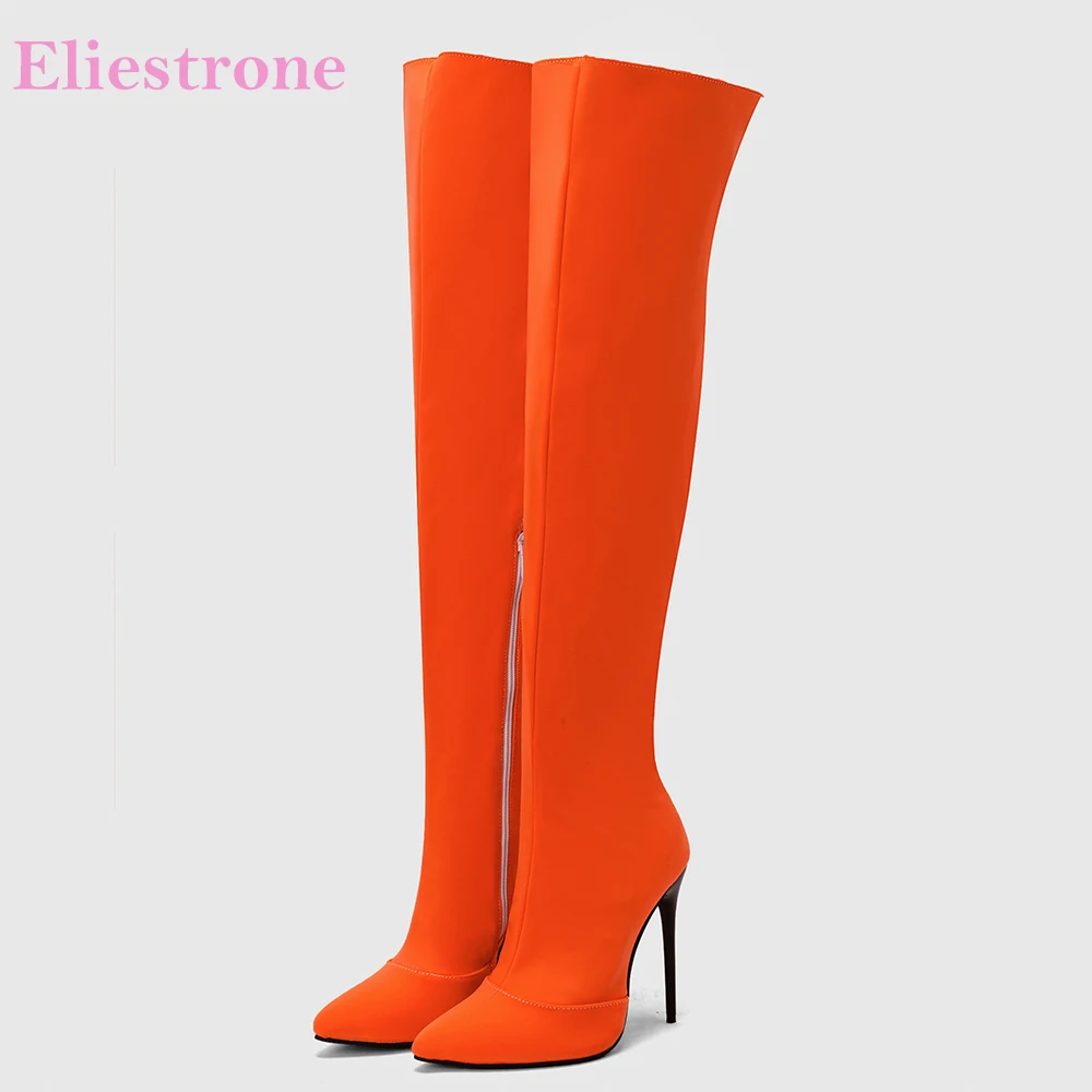 Women'S Shoes Size 12 - Новые зимние гламурные оранжево-желтые женские сапоги