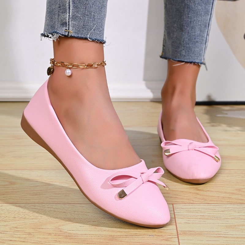 Women Shoes Elegant - Новые женские кожаные туфли на танкетке