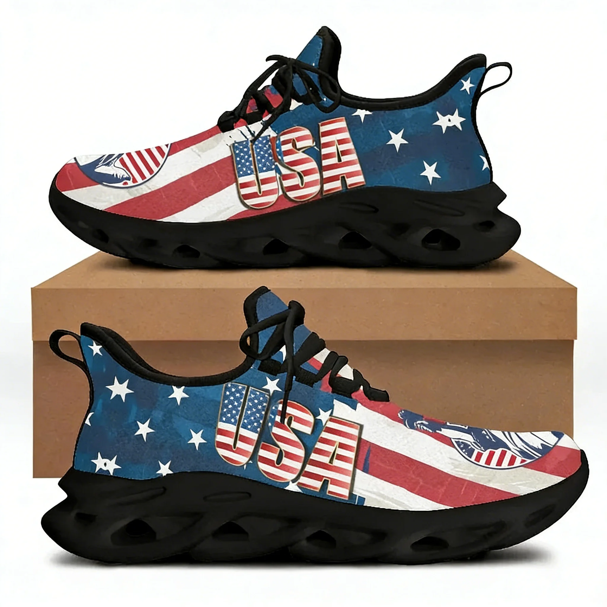 Women'S Shoes Liberty - Женские туфли с принтом американского флага
