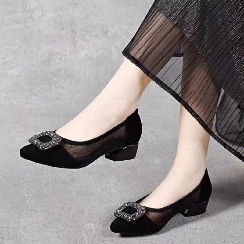 Women Shoes Elegant - Элегантные туфли-лодочки с острым носком и