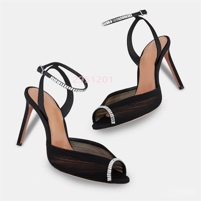 Women'S Shoes Peep Toe - Женские белые кружевные сетчатые сандалии с