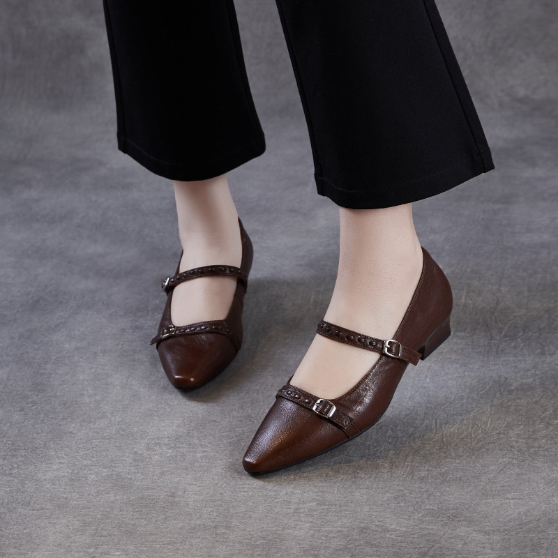 Коричнево-черные женские туфли – обзор и цена Mary Jane Shoes