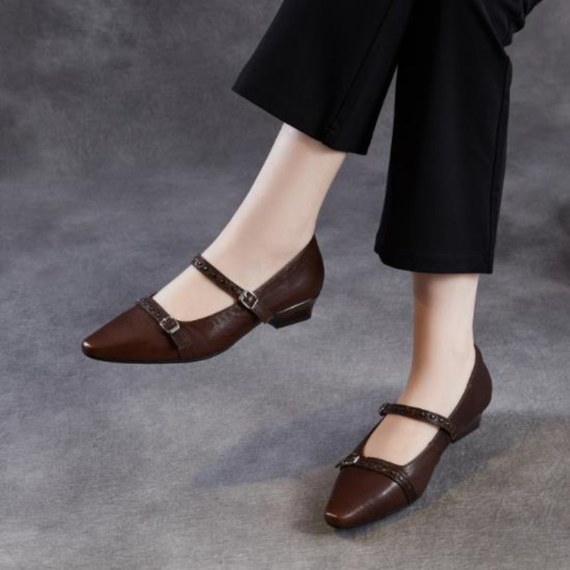 Коричнево-черные женские туфли – обзор и цена Mary Jane Shoes