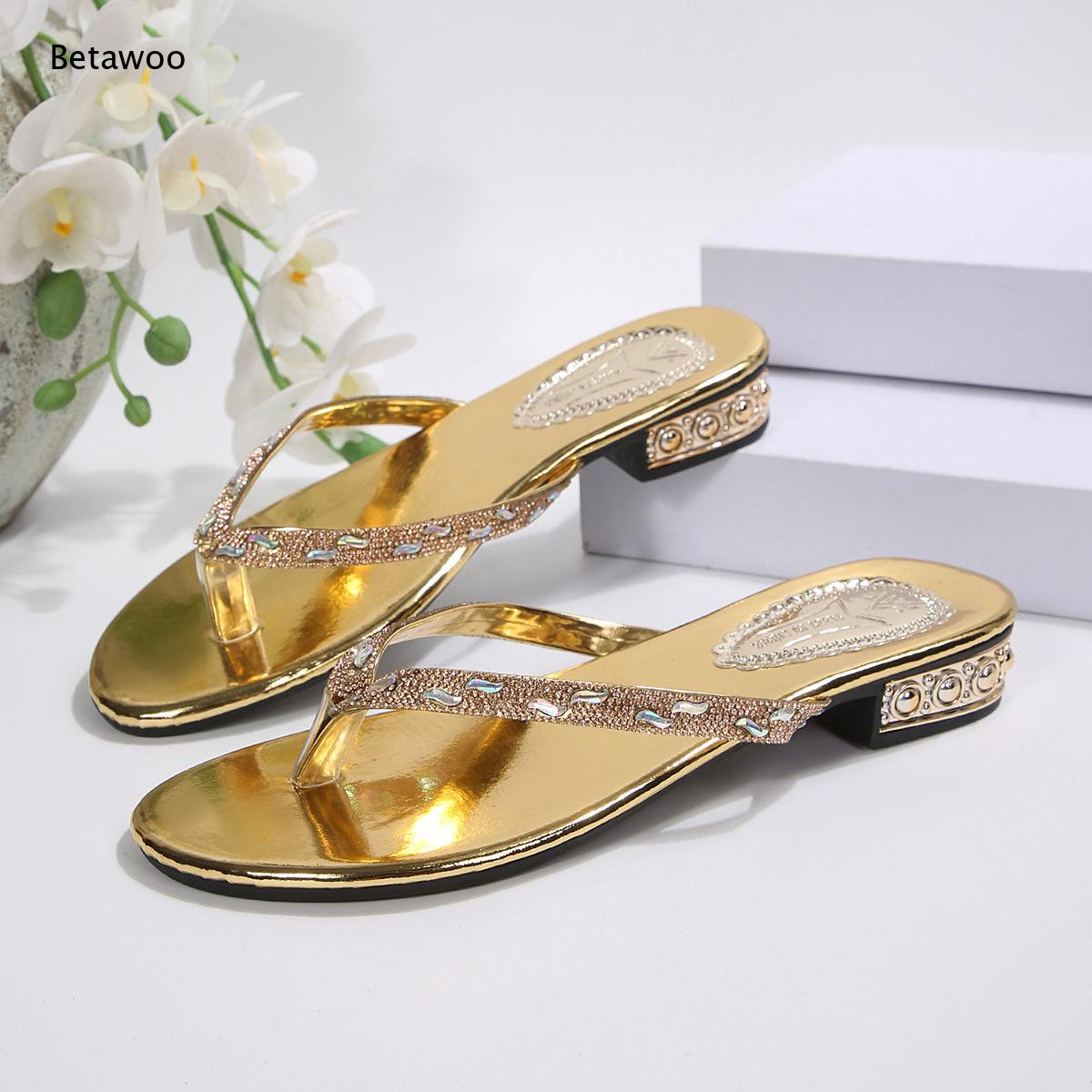 Женские пляжные сандалии-слайд – обзор и цена Gold Chain Sandal