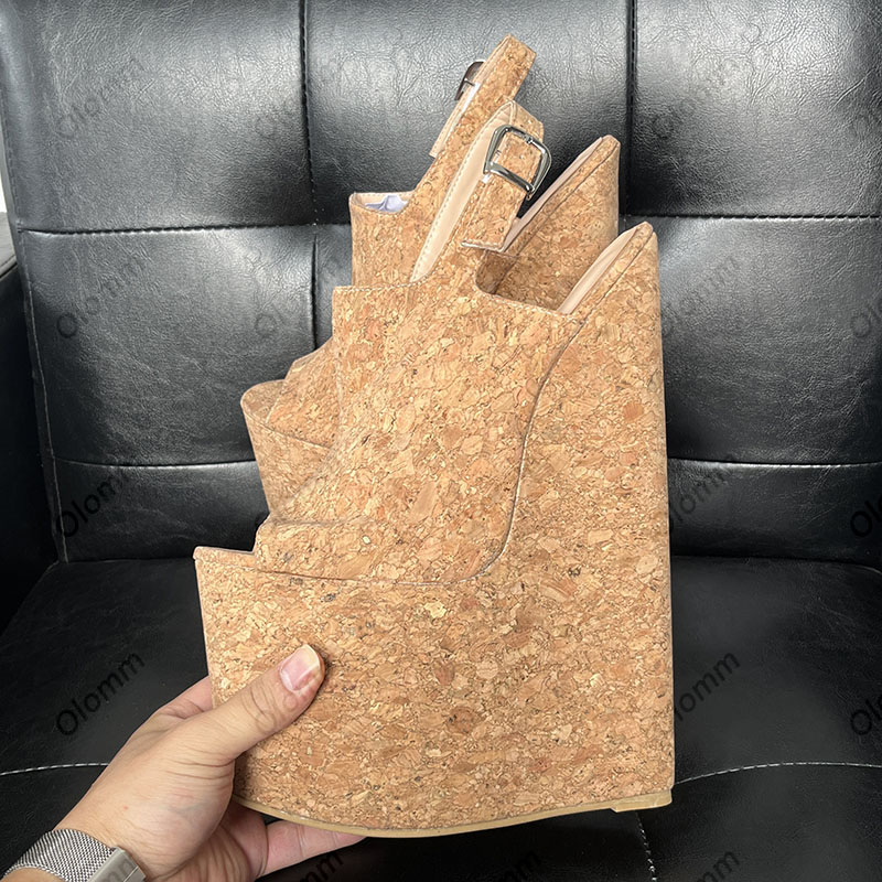 Olomm/женские летние сандалии  – обзор и цена Cork Wedge Sandal