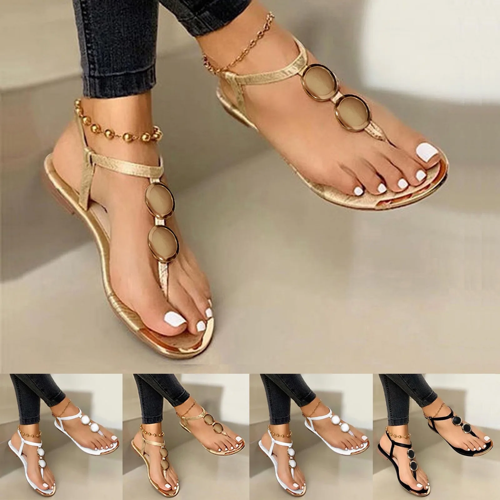 Сандалии женские с открытым но – обзор и цена Gold Chain Sandal