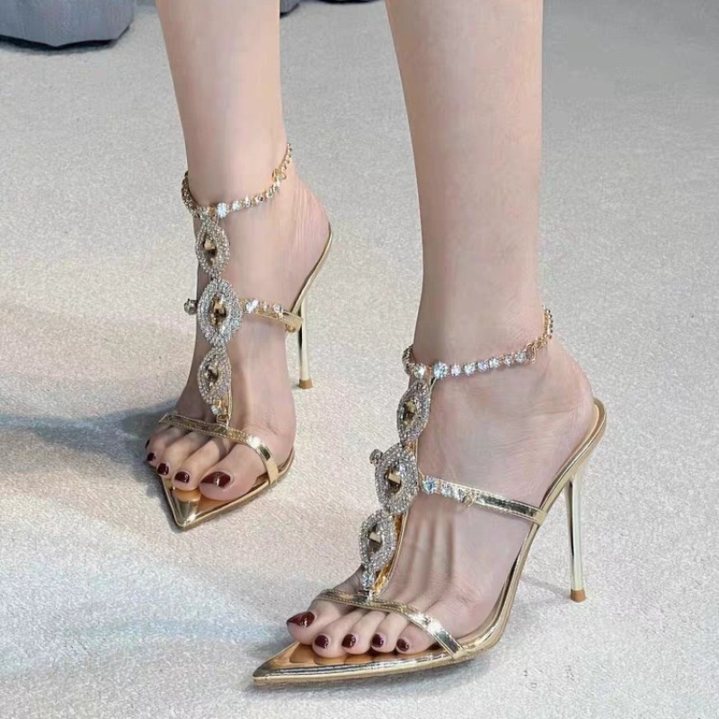 Женские роскошные золотые босо – обзор и цена Gold Chain Sandal