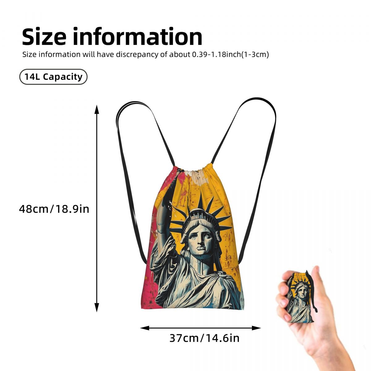 Рюкзаки с принтом статуи Свобо – обзор и цена Women'S Shoes Liberty