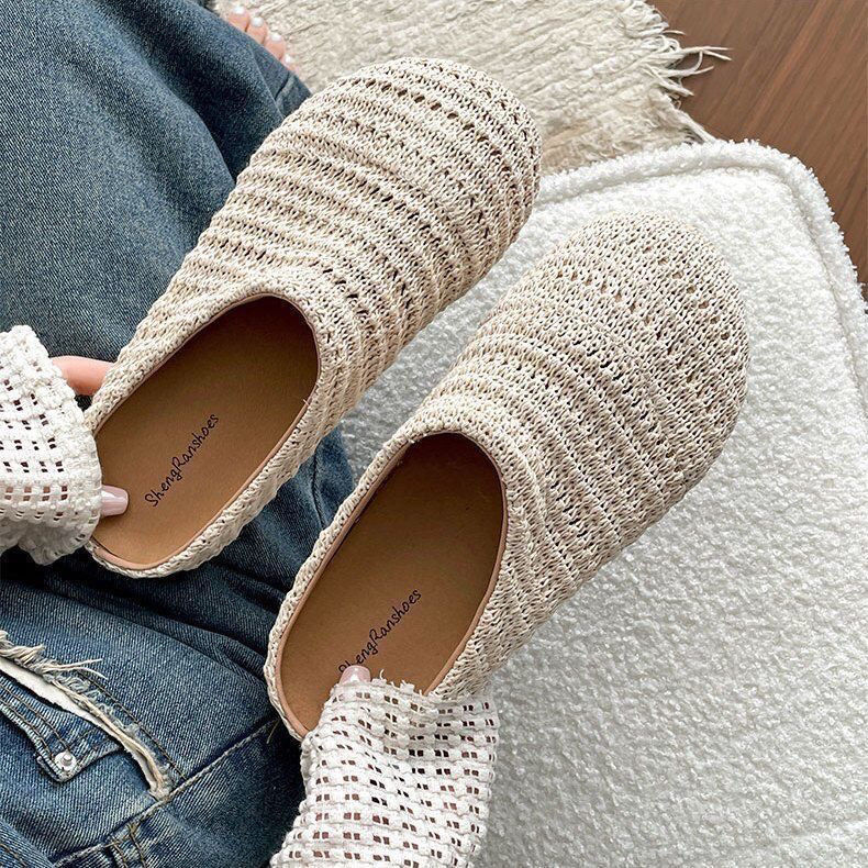Женские тапочки-мюли из рафии, – обзор и цена Slip On Mule Flat