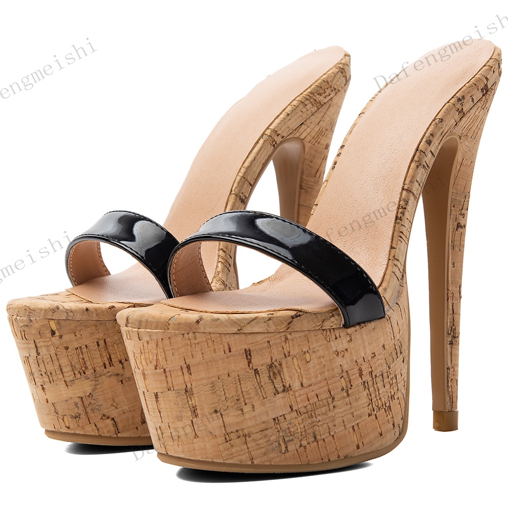 Женские сандалии-мюли с открыт – обзор и цена Cork Wedge Sandal