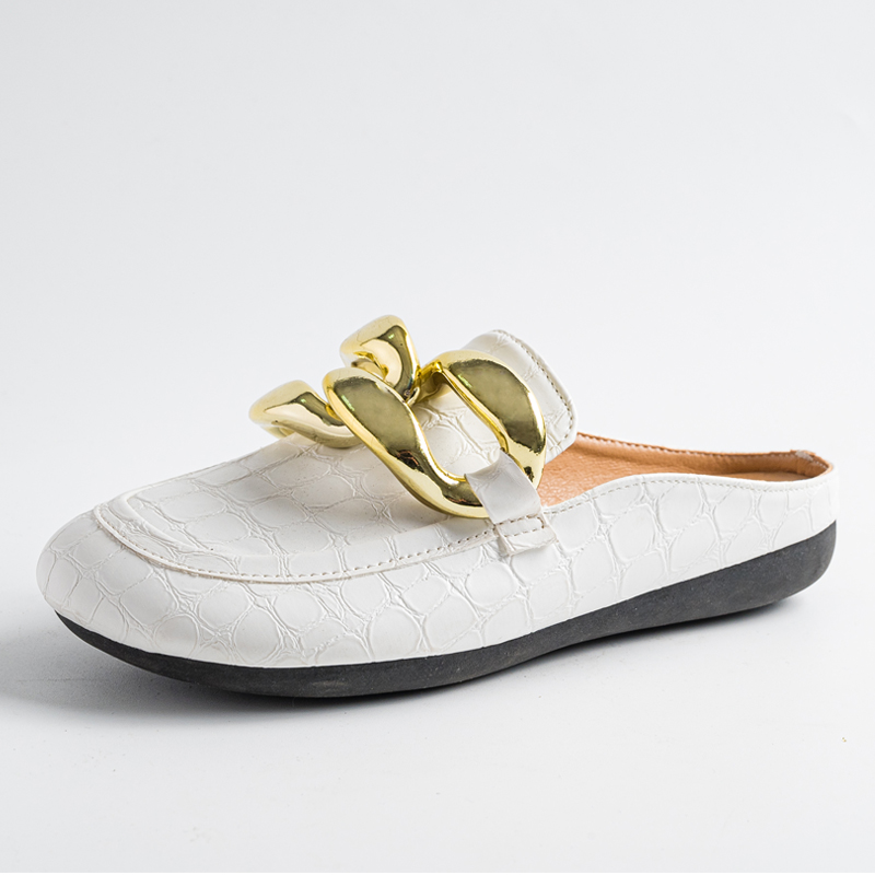 Модные женские тапочки больших – обзор и цена Gold Chain Sandal