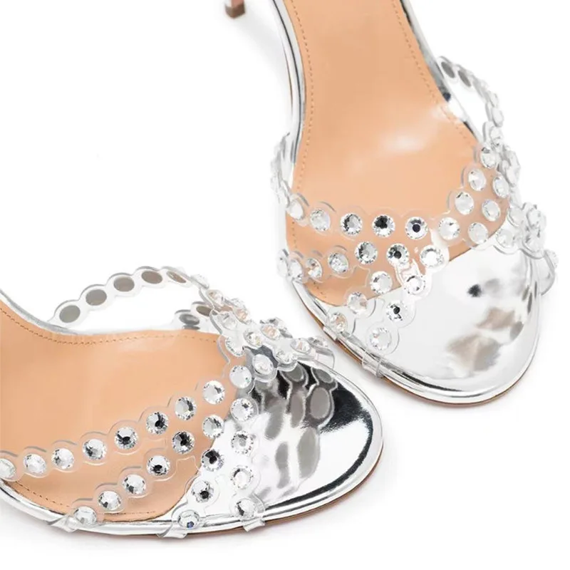 Элегантные серебристые босонож – обзор и цена Women'S Shoes Peep Toe