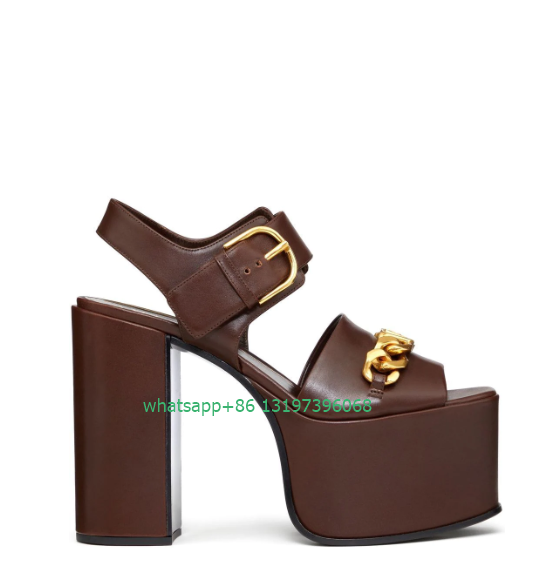 Женские босоножки на платформе – обзор и цена Gold Chain Sandal