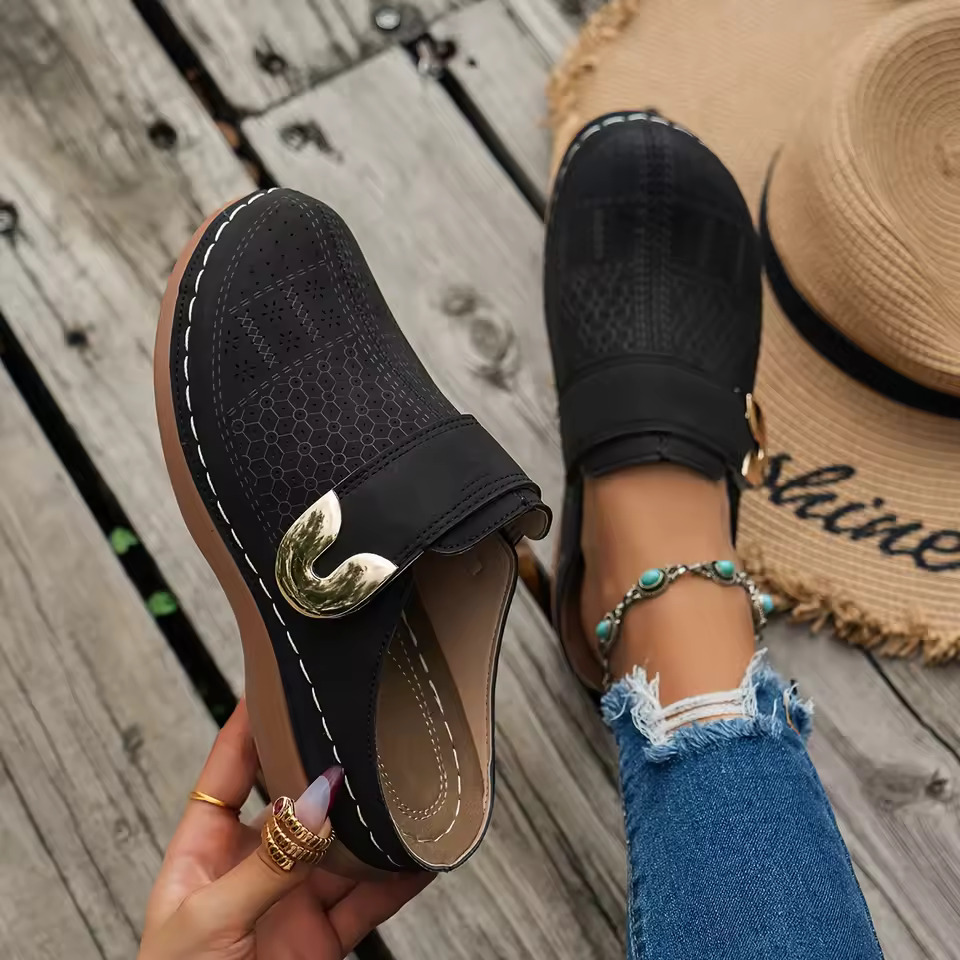 Женские удобные мюли без засте – обзор и цена Slip On Mule Flat
