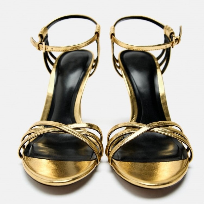 Модные минималистичные золотые – обзор и цена Gold Chain Sandal